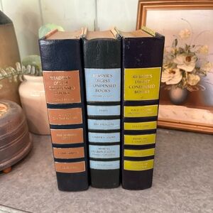 Vintage Bundle Condensed Readers Digest 1972, 1977, 1986 Hardback Volume Books
